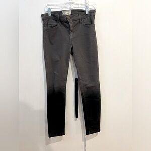 Current/Elliott Gray/Black Ombré Skinny Jeans